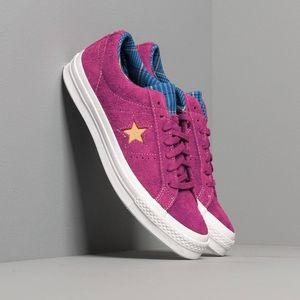 Converse One Star Ox Rose Maroon/ Rush Blue/Armarillo Men's 9/Women's 11
